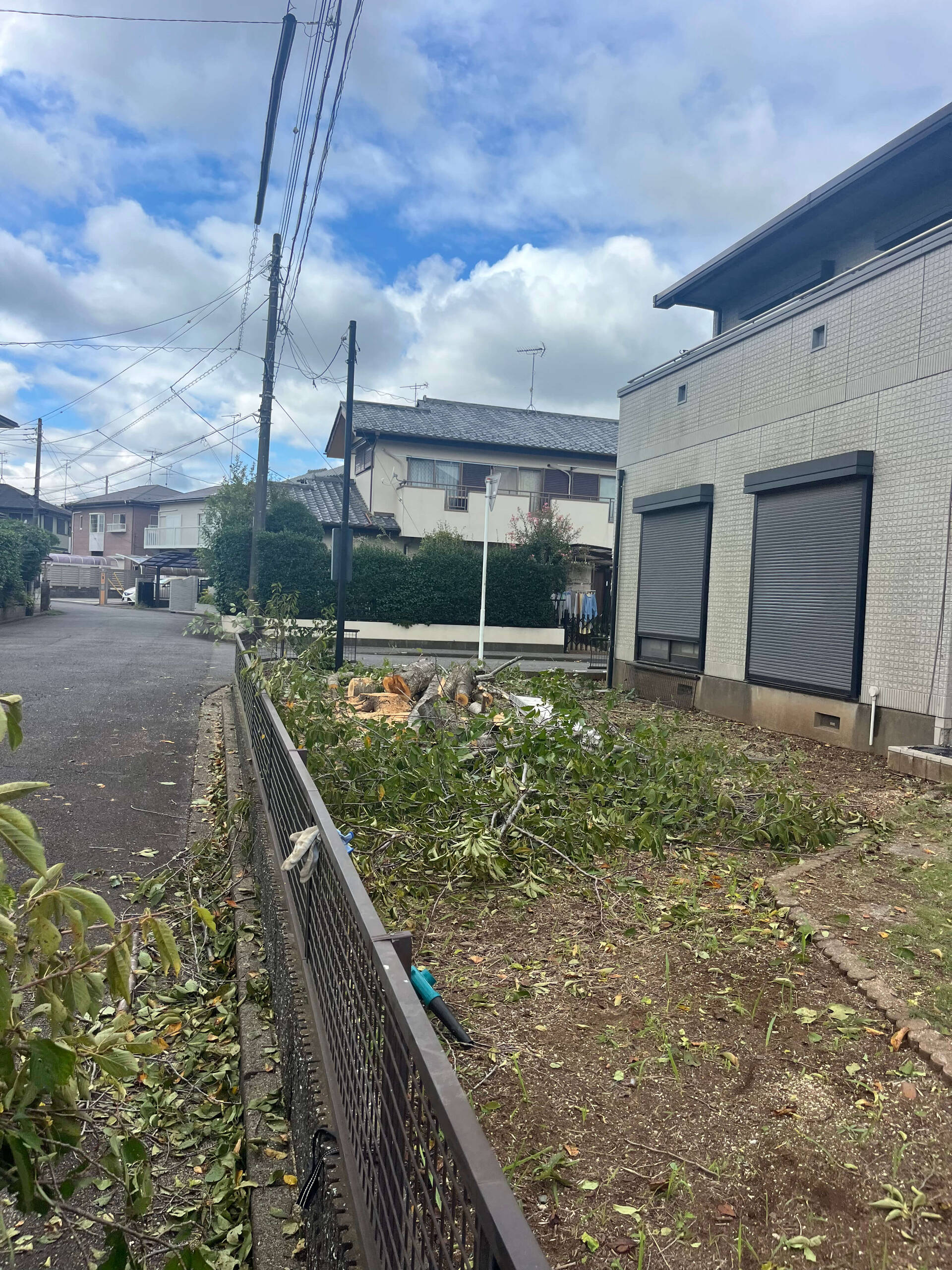 富里市での作業になります！